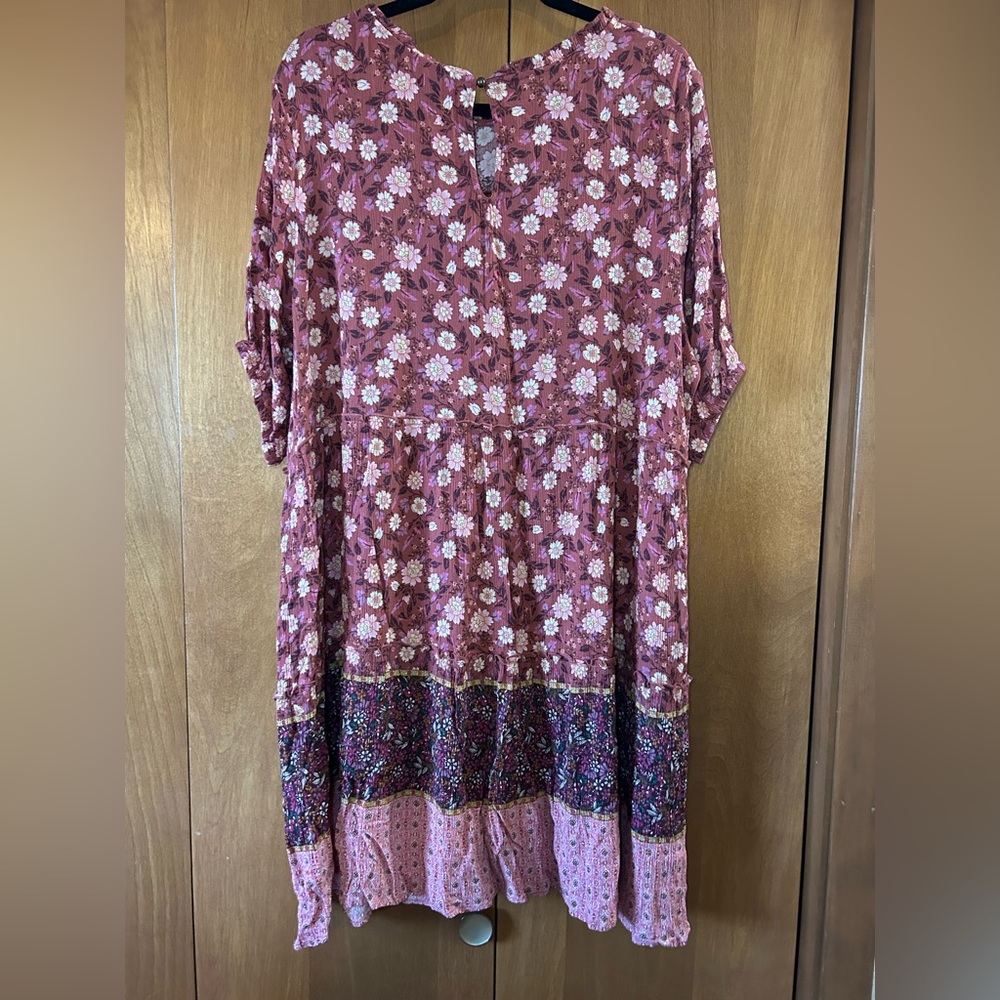 Knox Rose Floral Midi Dress - Pink and Purple - Picture 2 of 2
